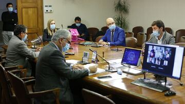 Valparaiso, 2 de junio 2020
 Los diputados Leonardo Soto, Pamela Jiles, Marcos Ilabaca y Juan Antonio Coloma participan de la Comision de Constitucion de la Camara de Diputados, se discute y vota proyecto de reforma constitucional para limitar la reeleccion de autoridades.
 Raul Zamora/Aton Chile