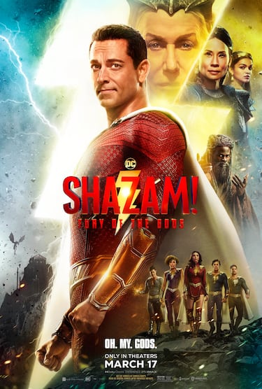 ¡Shazam! La furia de los dioses desata su furia en su segundo y apoteósico tráiler: nuevo póster