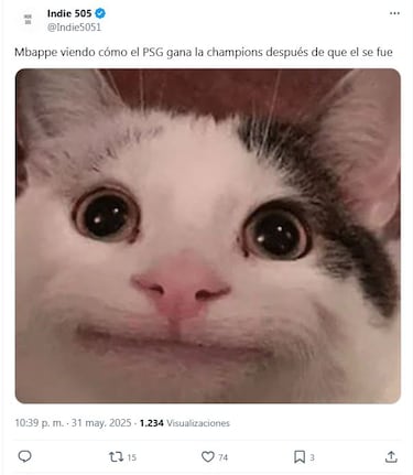 Mbappé, protagonista de los mejores memes de la final de la Champions