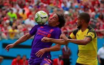 Soccer Football - International Champions Cup - Liverpool v Borussia Dortmund - Bank of America Stadium, Charlotte, USA - July 22, 2018 Liverpool's Lazar Markovic in action REUTERS/Chris Keane
