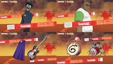 Gorillaz comes to Fortnite: date, how to get their new outfits, available songs, and all the details