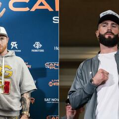 Canelo Álvarez vs Caleb Plant: altura, estadísticas, títulos, récords y KOs