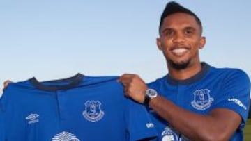 Eto'o, nuevo futbolista del Everton FC.