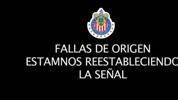 La primera transmisión de Chivas TV colapsó rápidamente