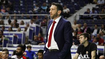 Ibon Navarro, entrenador del ICL Manresa, durante el partido contra el Movistar Estudiantes. 