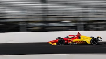 Palou, con el Ganassi en el test de Indianápolis.