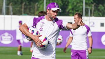 Pezzolano, durante un entrenamiento.