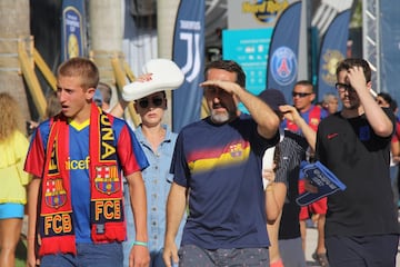 Los aficionados colmaron el Hard Rock Stadium de Miami para disfrutar de El Clásico entre Real Madrid y Barcelona.