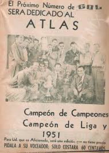 Así reaccionaron los medios hace 68 años con el Atlas Campeón