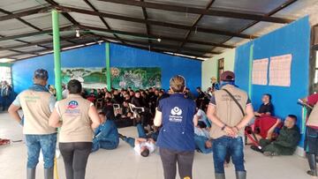 Campesinos y miembros de la guardia indígena en Caquetá retuvieron a miembros de la Fuerza Pública.