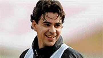 <B>VUELVE A SONREIR</b>. Míchel deja atrás horas de oscuro trabajo. El sábado volverá a jugar.