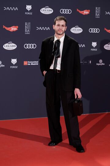 Alejandro Llamas posa en la alfombra roja de la XI edición de los Premios Feroz.