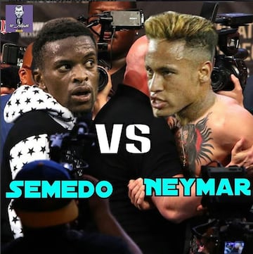 Los memes de la pelea de Neymar y Semedo