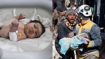 Terremoto en Siria: “Aya”, recién nacida hallada bajo los escombros se encuentra sana