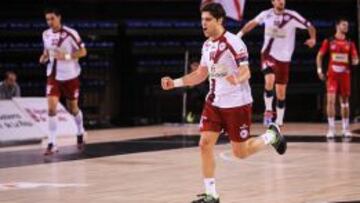 Víctor Vigo celebra un gol de Natuhouse.