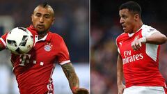 La disputa de Alexis y Vidal se traslada a la Champions League