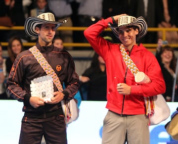 Rafael Nadal y Novak Djokovic en Bogotá.