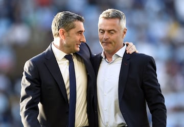 Ernesto Valverde y Fran Escribá.