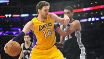 Pau Gasol, ante los Spurs la pasada semana.