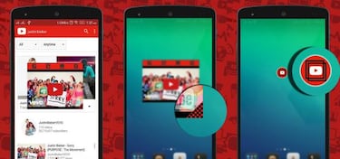 Cómo ver un vídeo de YouTube y usar WhatsApp a la vez en Android 7 y anteriores