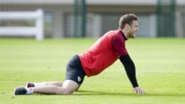 Gurpegui corrió por las instalaciones de Lezama.