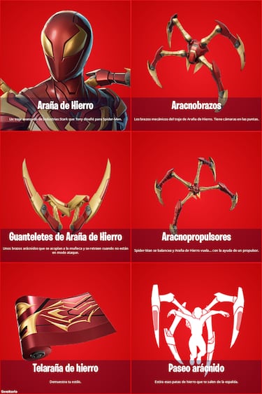Un nuevo Spider-Man llega a Fortnite: así es la nueva skin de Iron Spider de Marvel
