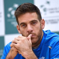 Del Potro traspasa la presión y el favoritismo a Croacia