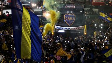 La afición despidió a Boca con un banderazo memorable
