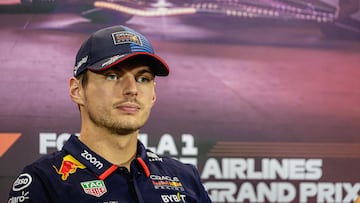 Max Verstappen, en la rueda de prensa del GP de Singapur de F1.