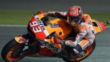Marc Márquez en Qatar.