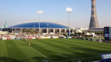 Raúl estuvo ayer en el estadio Aspire de Qatar viendo el debut del Cadete A que dirige De la Red.