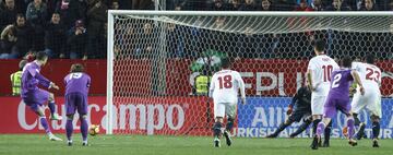 Fue el 15 de enero frente al Sevilla en el Pizjuán, el jugador portugués ponía el 0-1 en el marcador desde la pena máxima. 