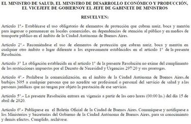 Cuándo se hace obligatorio el uso de barbijo en la Ciudad de Buenos Aires y qué multas hay