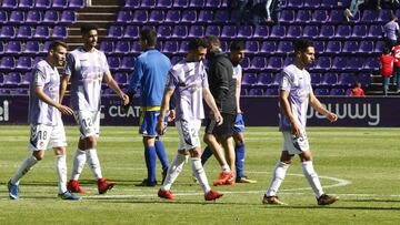 28/04/18 PARTIDO SEGUNDA DIVISION
REAL VALLADOLID - CADIZ
TRISTEZA AL TERMINO DEL PARTIDO