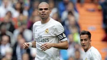 El jugador del Real Madrid, Pepe, durante un partido de Liga BBVA.