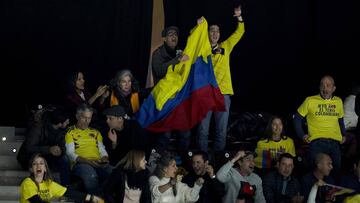 Colombia se hace sentir en las gradas de la Caja Mágica