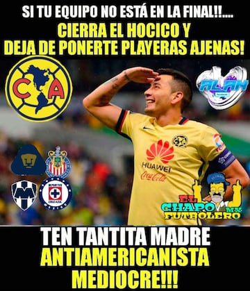 Águilas y Felinos igualaron 1-1 en la Final de Ida del Apertura 2016 de la Liga MX, tras el resultado las redes sociales no perdonaron los tradicionales Memes.