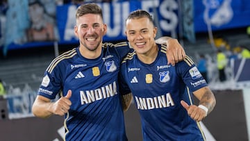 Leonardo Castro y Santiago Giordana, delanteros de Millonarios