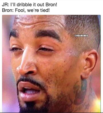 Los mejores memes del despiste de JR Smith frente a los Warriors