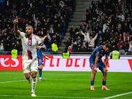 Corentin Tolisso celebra un gol.