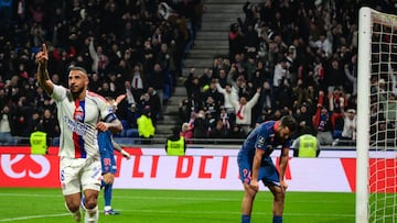 Corentin Tolisso celebra un gol.