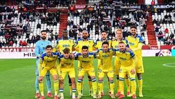 El once del Cádiz CF en el Carlos Belmonte. Foto: Cádiz CF