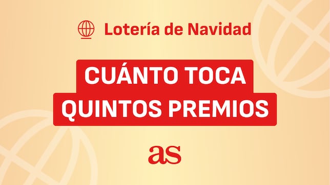 ¿Cuánto toca en los quintos premios del Sorteo de la Lotería de Navidad?