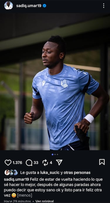 Sadiq está de vuelta con un claro propósito: “Preparado para ser feliz otra vez”