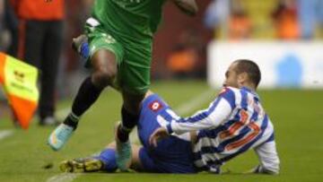 PROTAGONISTA. El gol de Campbell en Riazor causó sensación.