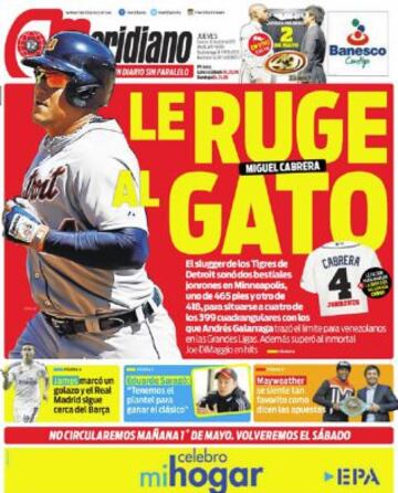 Portadas de la prensa deportiva