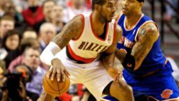 LaMarcus Aldridge lideró a Portland ante los Knicks.