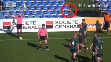 El ¨¢rbitro que pit¨® el Espa?a-B¨¦lgica: un hooligan viendo a Ruman¨ªa hace un a?o