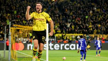 F¨¹llkrug celebra su gol, el que supon¨ªa el 3-2.