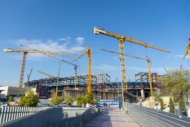 Este es el estado de las obras del nuevo Camp Nou a día de hoy. Las obras continúan con un ritmo frenético para cumplir los plazos y estar listo para la fecha prevista.